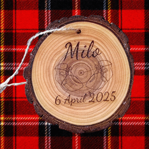 Personalised New Born Decoration