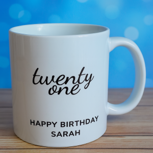 21st Birthday Personalised Mug